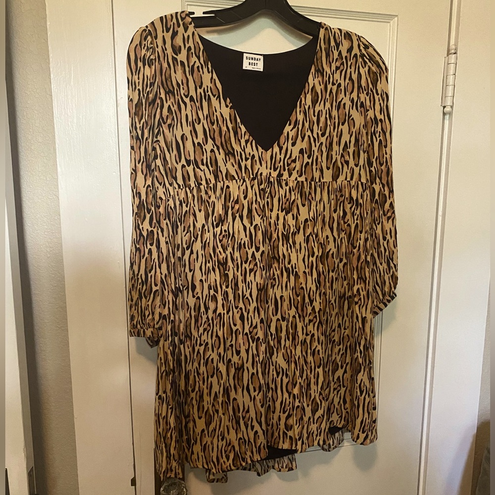 Cheetah print tunic dress!